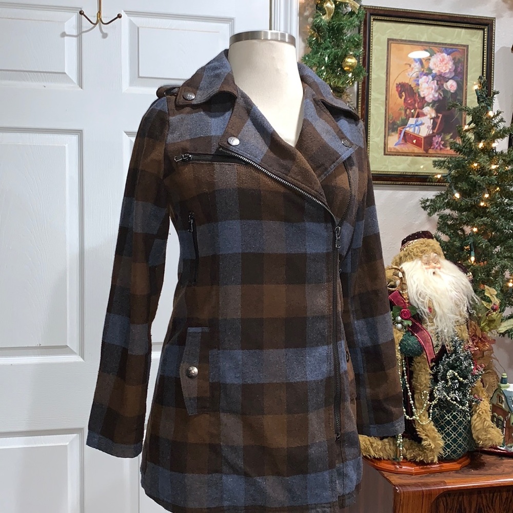 Dollhouse brown and blue  Coat Size L